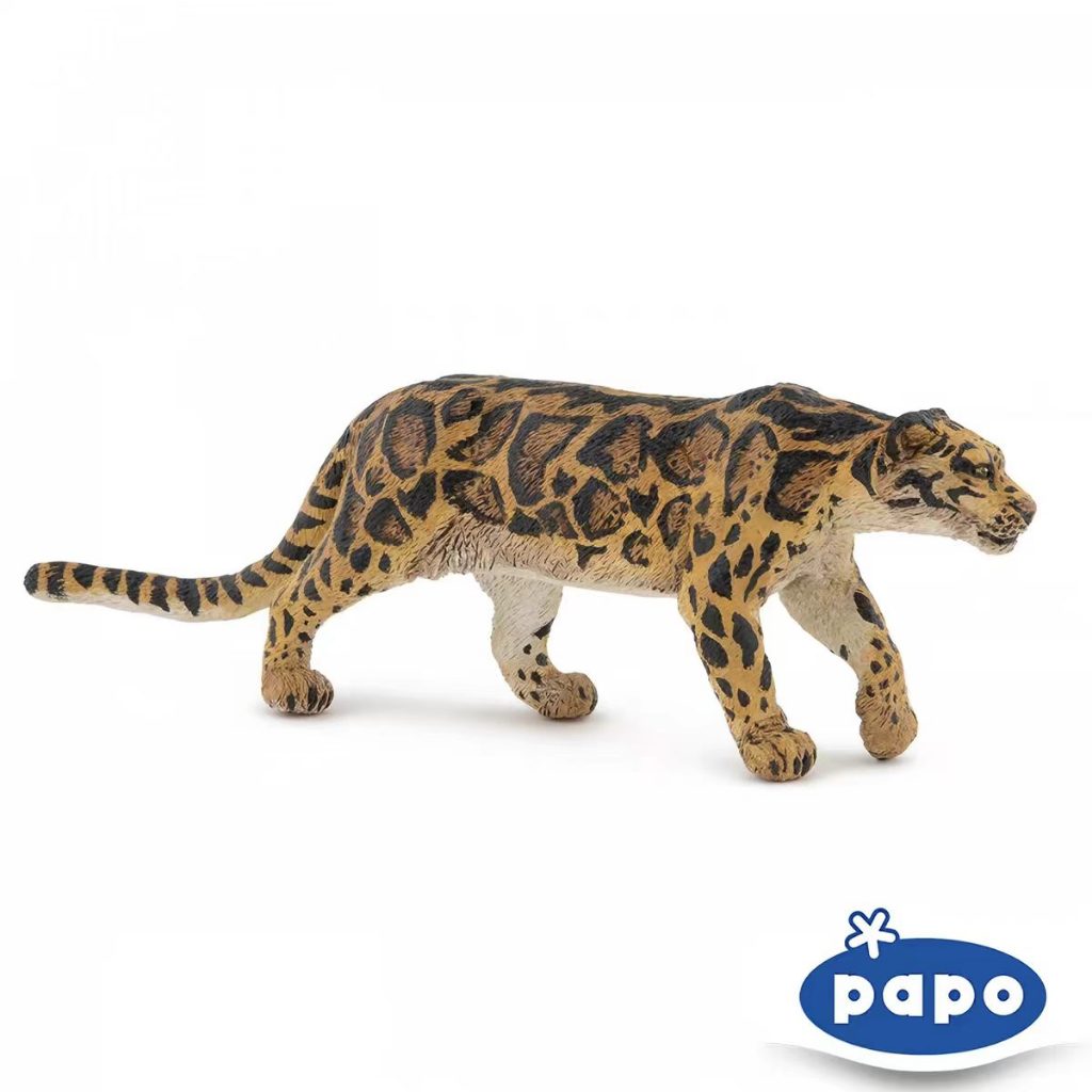 Papo 50316 ของเล่นฟิกเกอร์โมเดลสัตว์ Clouded Leopard Wildlife