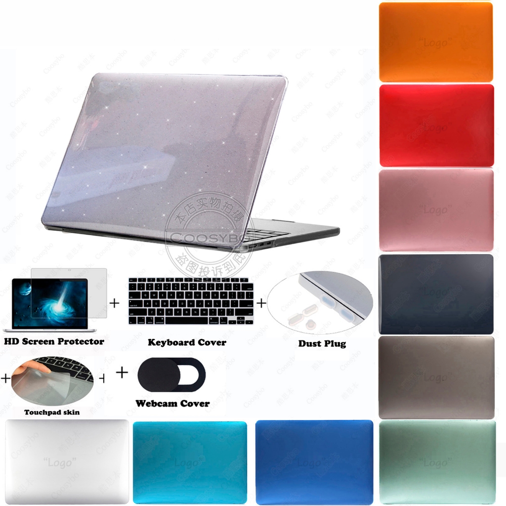✨Fast เรือ6in1 Starlight 13 Air M2 M5 11 กรณีคริสตัลสําหรับ 13.3 M4 Macbook Neo 15 Pro 14 Touchbar 12 M3 Max M1 คีย์บอร์ดผิว