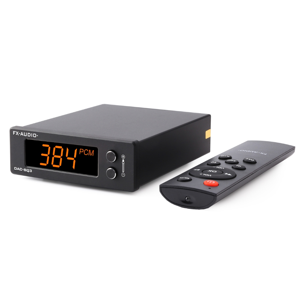 FX-AUDIO DAC-SQ3 MINI USB DAC ES9038Q2M XMOS XU208 LM49720A PCM 32Bit/384kHz DSD256 เสียงถอดรหัสไฮไฟ