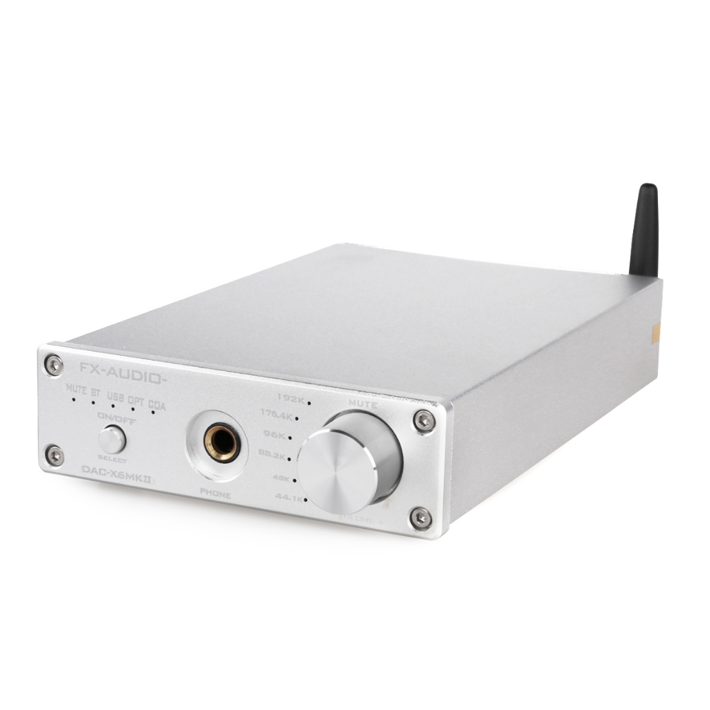 FX AUDIO DAC-X6MKII บลูทูธ 5.0 เครื่องขยายเสียงหูฟัง QCC3034 APTX HD OPA2134 TPA6120 ES9018K2M HIFI 