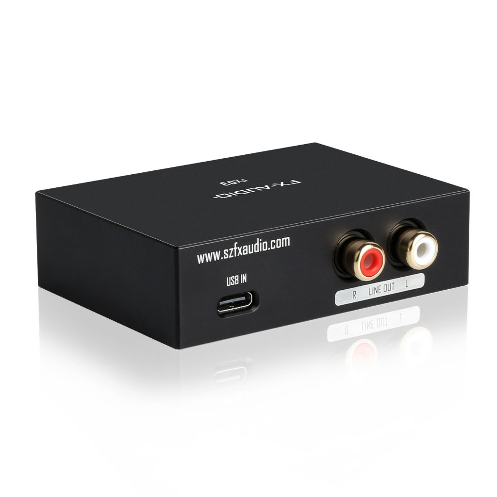 FX-AUDIO- FX-03 ถอดรหัสเสียง USB DAC การ์ดเสียงภายนอก ES9028Q2M 32Bit 384KHZ DSD256 FX AUDIO FX03