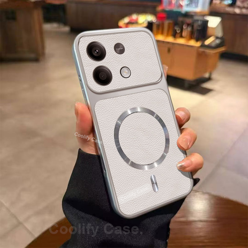 [เปลี่ยนทันทีเป็น IPhone 17] สําหรับ Xiaomi POCO X6 M6 F6 Pro Redmi หมายเหตุ 13 Pro Plus Magnetic Si
