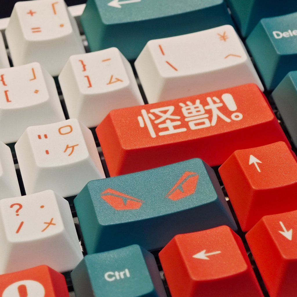 GMK Kaiju keycaps โปรไฟล์เชอร์รี่ PBT Dye sub Mechanical Keyboard Keycap Set