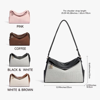 MOSSDOOM Cori Bag กระเป๋าผู้หญิง กระเป๋าดีไซน์เรียบหรู ดูมินิมอลแต่มีสไตล์ ปรับระดับความยาวสายได้ เปิด-ปิดด้วยกระดุมแม็กเน็ตใช้งานง่าย