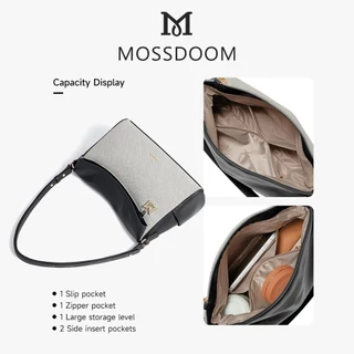 MOSSDOOM Cori Bag กระเป๋าผู้หญิง กระเป๋าดีไซน์เรียบหรู ดูมินิมอลแต่มีสไตล์ ปรับระดับความยาวสายได้ เปิด-ปิดด้วยกระดุมแม็กเน็ตใช้งานง่าย