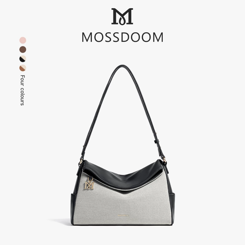 MOSSDOOM Cori Bag กระเป๋าผู้หญิง กระเป๋าดีไซน์เรียบหรู ดูมินิมอลแต่มีสไตล์ ปรับระดับความยาวสายได้ เปิด-ปิดด้วยกระดุมแม็กเน็ตใช้งานง่าย