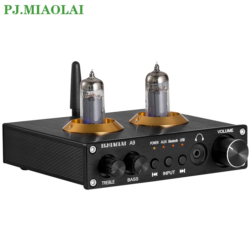 A9 Desktop Fever Tube Galblader Front HiFi Power Amplifier Front Tone U Disk Lossless Decoding Play
