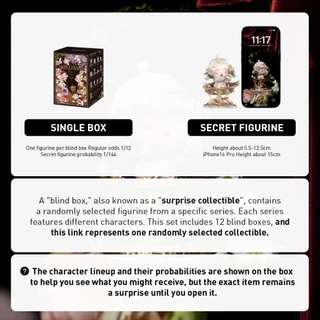 POP MART SKULLPANDA Petals in Four Acts Series Figures Blind Box Action Toys Collectable Figure Birthday Gift Kid Toy