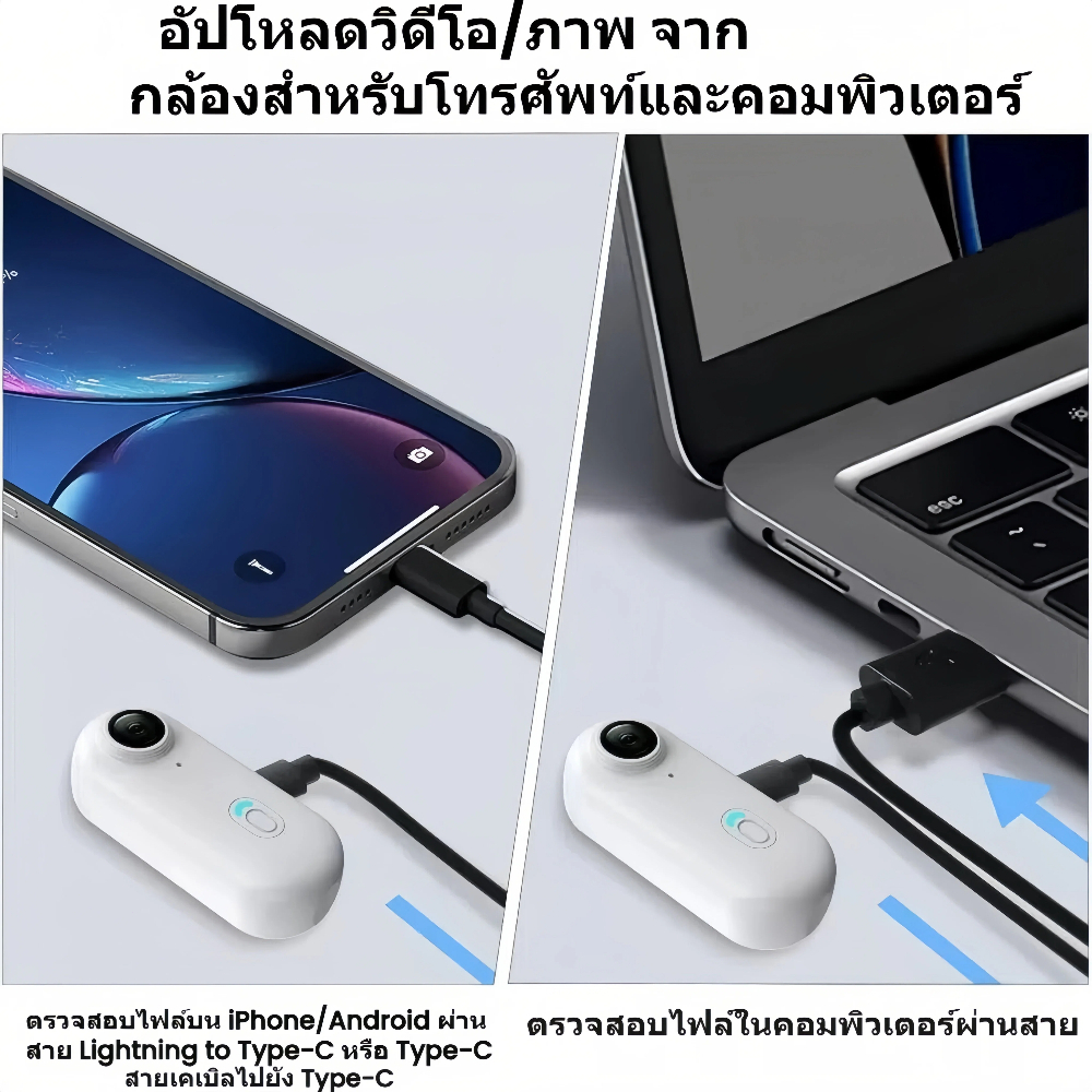【แถมไม้เซลฟี่】กล้องแอคชั่นแคมเมรา 4K/1080P แบบพกพา แม่เหล็กในตัว WiFi ขนาดเล็ก กันน้ำ กล้อง 360° กล้องดิจิตอลความละเอียดสูง เหมาะสำหรับ vlog ถ่ายและบันทึกวิดีโอกีฬากลางแจ้งทุกวัน ราคา ถูกที่สุด ดีลบีเคเค แกลเลอรีภาพที่ 2