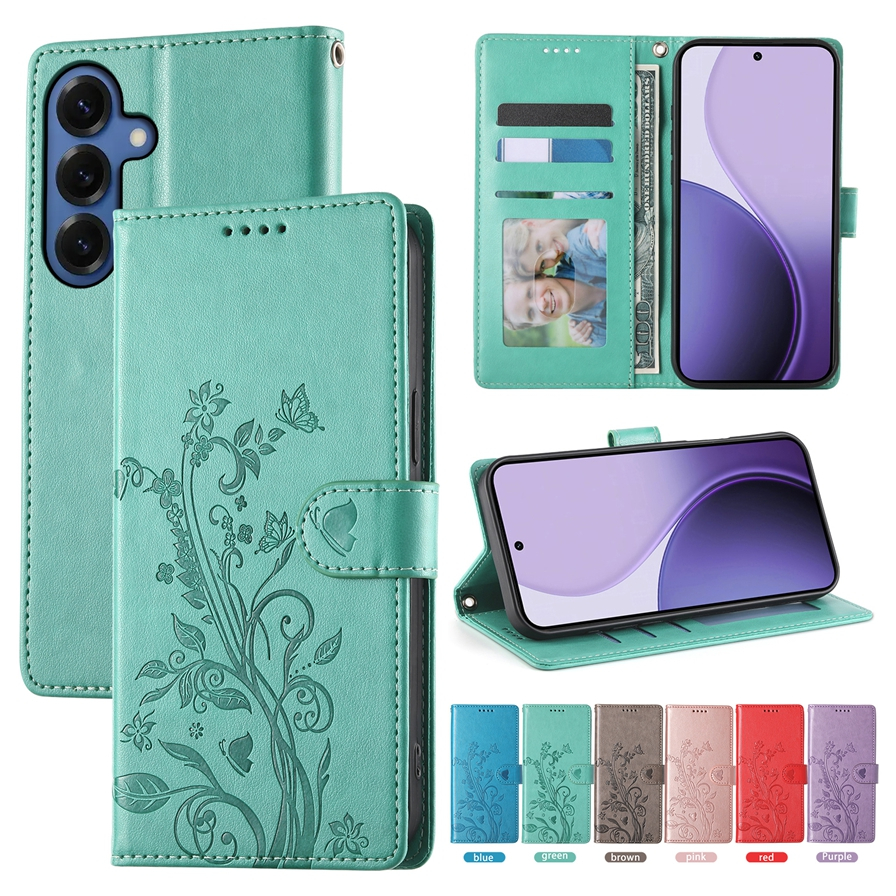 ดอกไม้ผีเสื้อหนังสําหรับ NOKIA G60 5G G22 G21 G11 PLUS C21 C22 C31 C32 C12 PRO C2 2ND Edition ปลอกนู