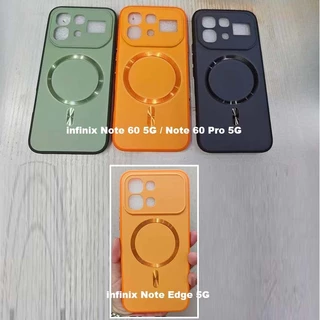 ไร้สายชาร์จแม่เหล็กกรณีเคสinfinix Note 60 / Note 60 Pro 5G / Note Edge 2026เคส ปลอก Anti-fall กันกระแทกหรูหราออกแบบใหม่ปกหลัง