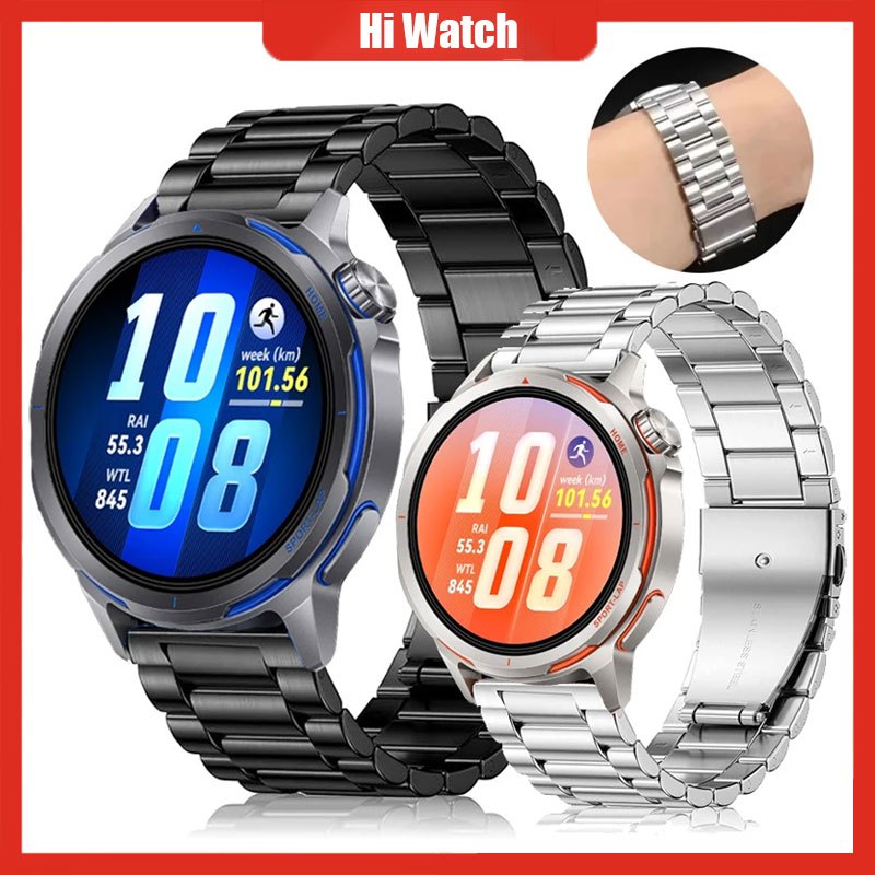 สําหรับ Huawei นาฬิกา GT Runner 2 สร้อยข้อมือเหล็กสําหรับนาฬิกา Huawei GT6 pro 46 มม.Huawei GT5 GT4 GT3 46 มม.สายนาฬิกาสแตนเลส