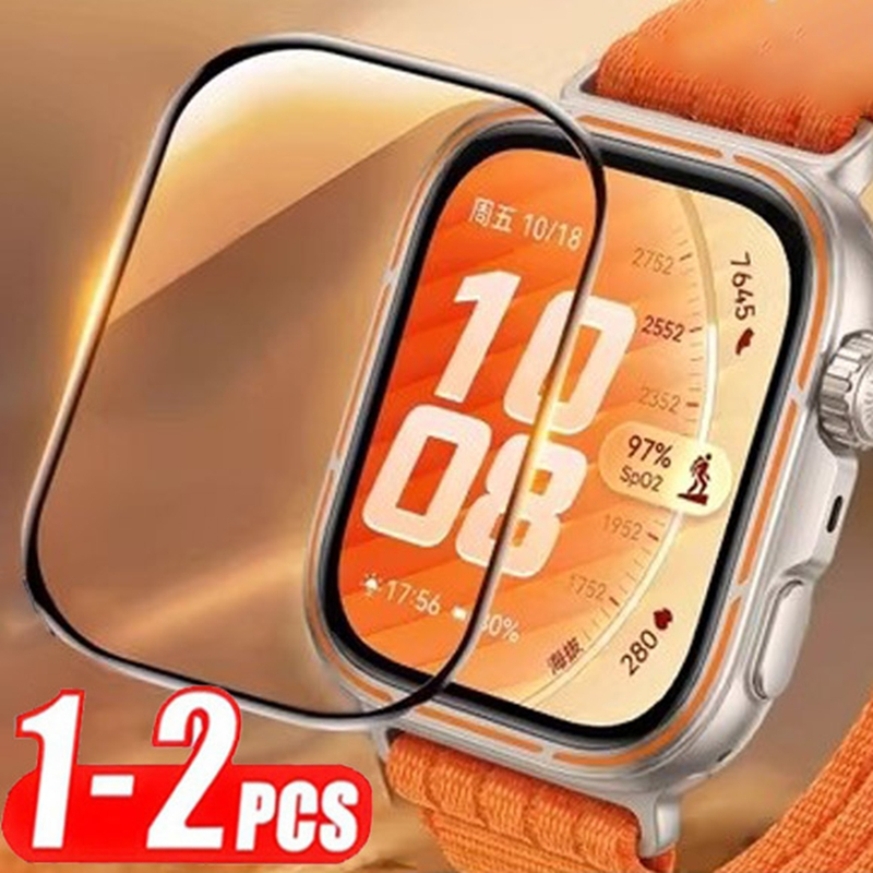 1/2PCS กระจกนิรภัยนุ่มสําหรับ Huawei Watch Fit 5 4 Pro Fit5 ป้องกันหน้าจอฟิล์มสําหรับ Huawei Watch Fit 5 Pro Smartwatch อุปกรณ์เสริม