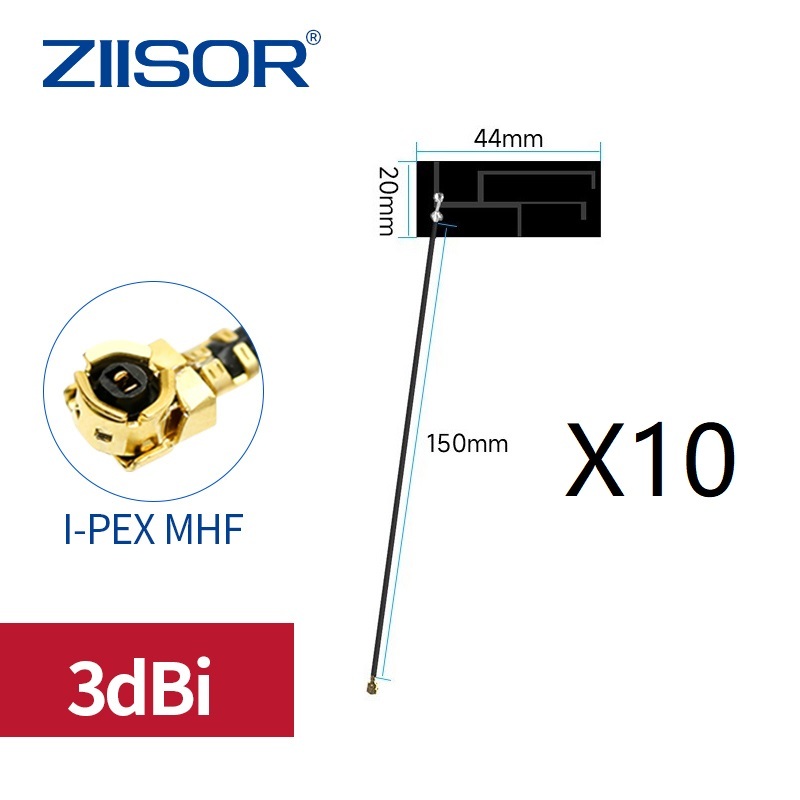 10PCS 900MHz 3dBi ภายใน FPC Omni เสาอากาศกําไรสูงอุปกรณ์เสริมเครือข่ายไร้สาย