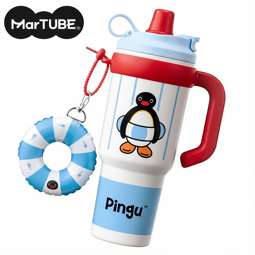 MarTUBE Pingu Large Capacity Sports Water Bottle ความจุขนาดใหญ่ ขวดน้ำสำหรับเล่นกีฬา ราคา ถูกที่สุด ดีลบีเคเค รูปภาพหลัก