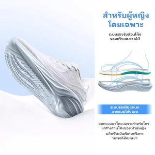 XTEP Arbor รองเท้าผู้หญิงสำหรับทำงานและวิ่งช้า โอบรับโค้งฝ่าเท้า ยืดหยุ่นสูง กันกระแทก สวมสบาย ระบายอากาศ น้ำหนักเบา