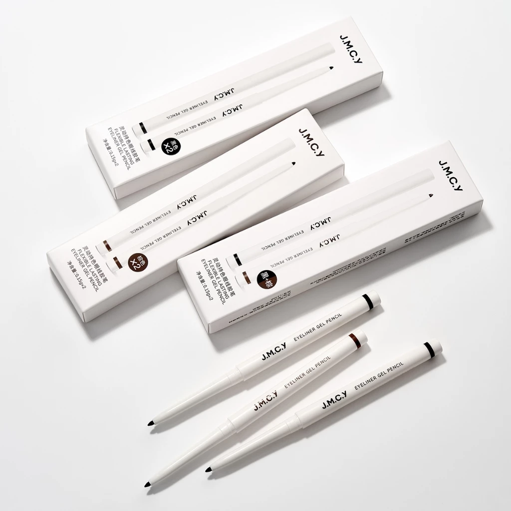 【ซื้อ 1 แถม 1】JMCY อายไลเนอร์ อัลตร้าไฟน์ กันน้ำและกันเหงื่อ ป้องกันรอยเปื้อน ทำให้ดวงตาดูสดใสขึ้น สร้างลุคแต่งตาที่ดูมีมิติมากขึ้น มีอ.ย.Slim Long-Lasting Gel Eyeliner thumbnail 9