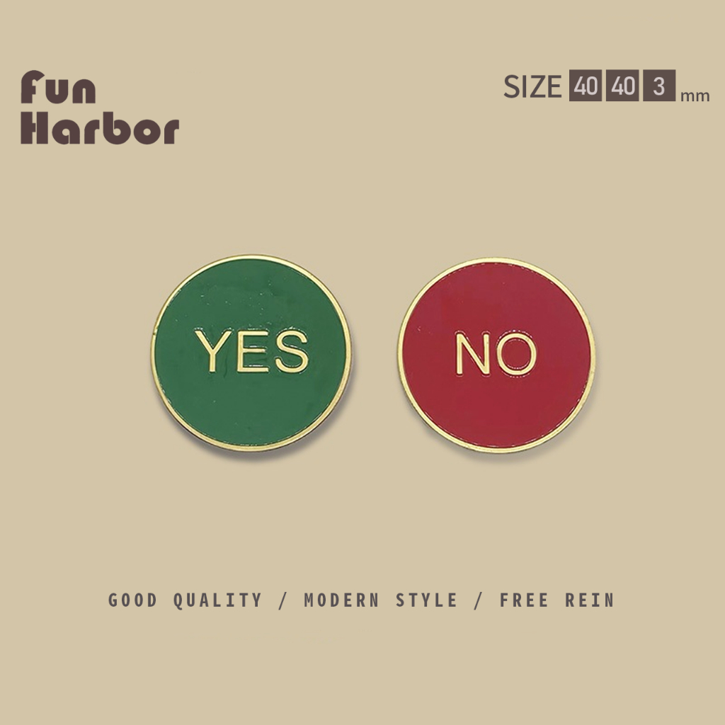YES or NO เหรียญช่วยตัดสินใจ สำหรับคนลังเล แถมฟรีเคสเก็บ เหรียญเสี่ยงทายนำโชค เสมือนจริง เหรียญโลหะช่วยตัดสินใจ