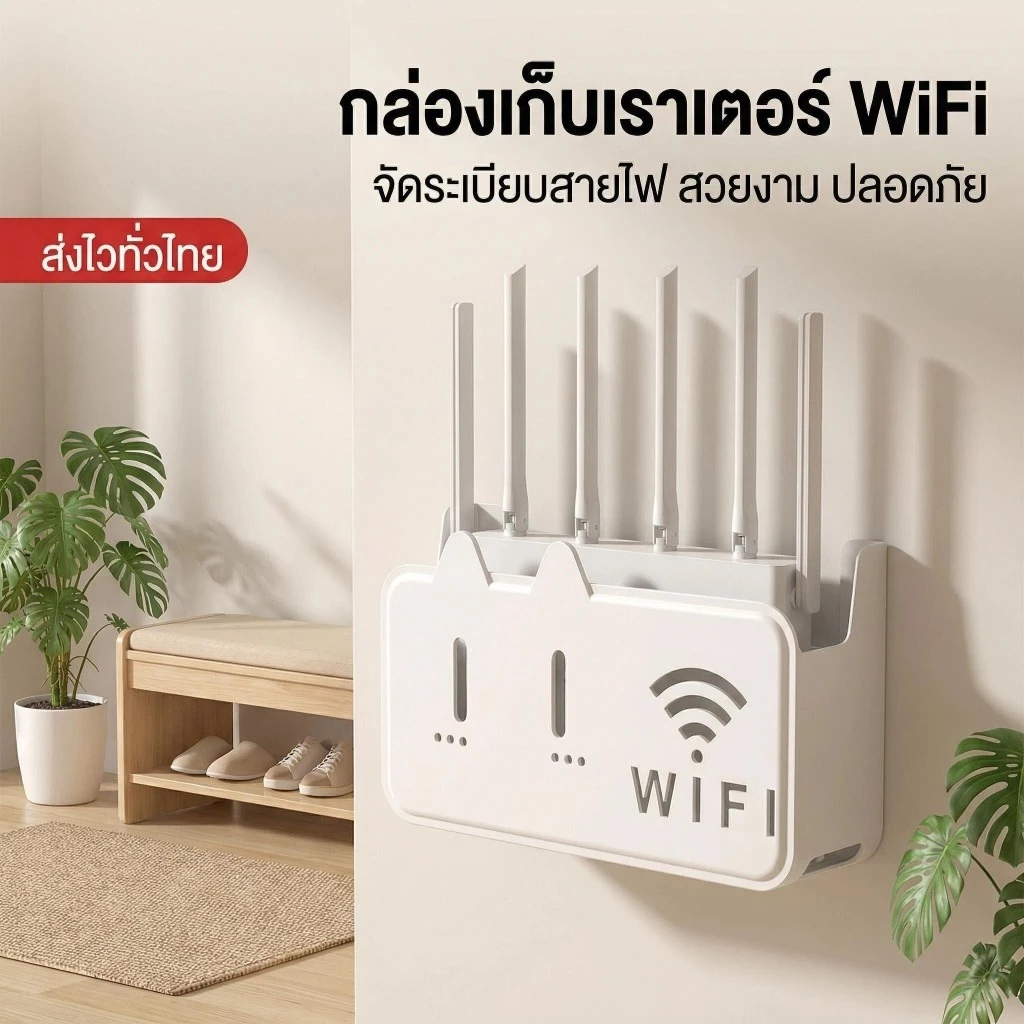 กล่องเก็บของติดผนังเราเตอร์ อินเตอร์เน็ตไร้สาย สามารถเจาะผนังหรือติดตั้งได้โดยตรงกล่องเก็บของของเราเป็นขายึดผนังสําหรับวางอุปกรณ์เครือข่ายไร้สา