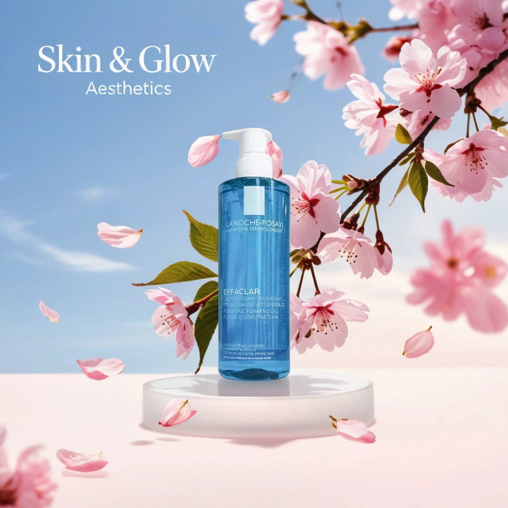 La Roche-Posay Effaclar Cleanser น้ํายาทําความสะอาดสิ่งกีดขวางอย่างอ่อนโยนสําหรับผิวมันที่บอบบาง