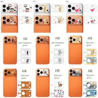 สติกเกอร์เลนส์ฟิล์มสําหรับiPhone 17 Pro Maxกล้องป้องกันหน้าจอการ์ตูนโทรศัพท์มือถือโปร่งใสสติกเกอร์ด้านหลังสําหรับ17Pro 17Promaxตกแต่งอุปกรณ์เสริม