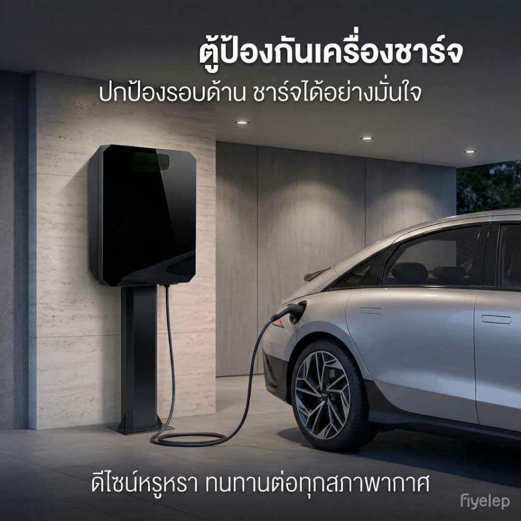 รถยนต์ไฟฟ้า เครื่องชาร์จติดผนัง กล่องชาร์จรถยนต์ไฟฟ้า ออกแบบมาเพื่อเก็บอุปกรณ์เครื่องชาร์จโดยเฉพาะ