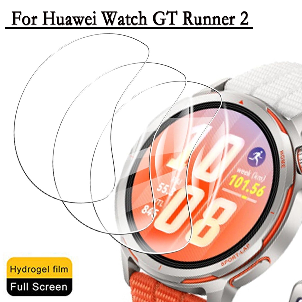 ฟิล์มนุ่มสําหรับนาฬิกา Huawei GT Runner 2 Ultra-thin โปร่งใส Hydrogel ฟิล์มนาฬิกาป้องกันหน้าจอสําหรั