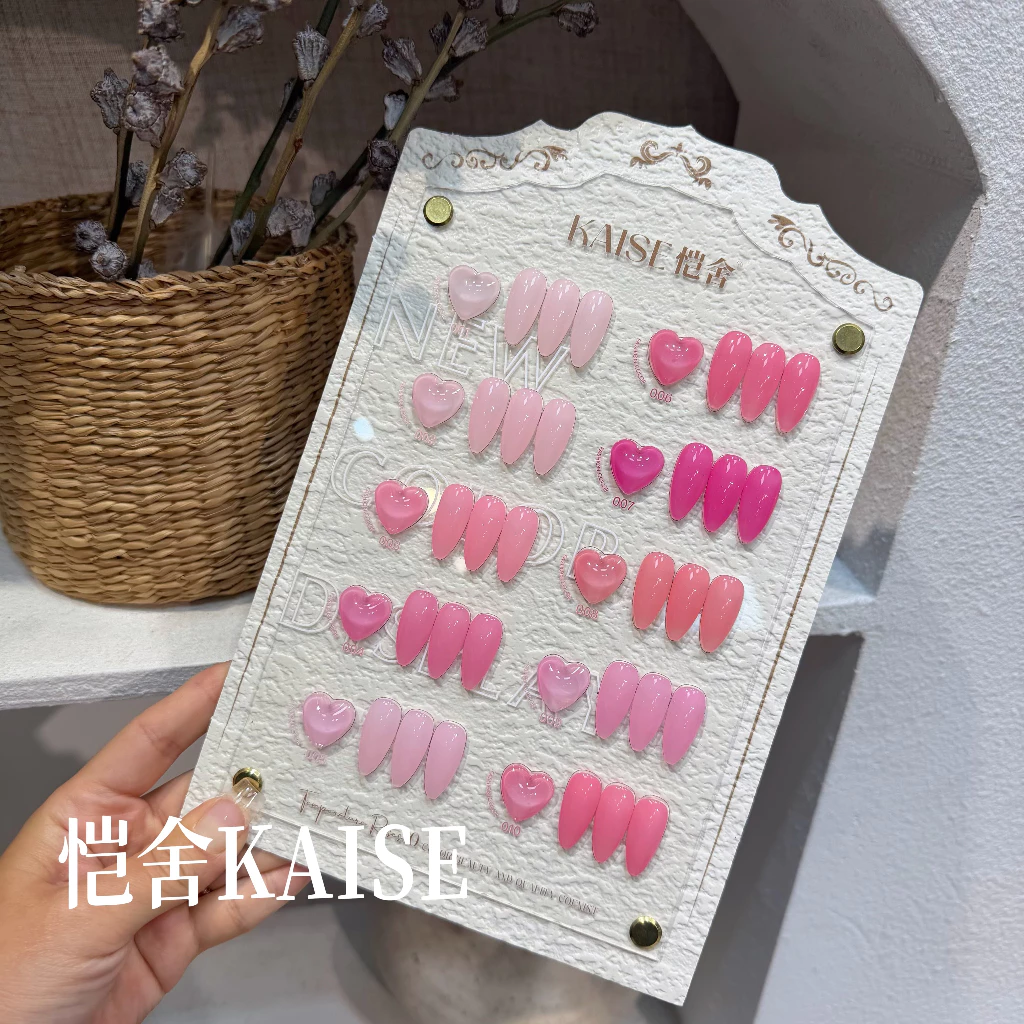 ✨พร้อมส่ง🇹🇭✨KAISE 10 สี กุหลาบ สีเจลไซรัป โทนชมพู Ice Peach 10 สี โทนผิวและพีช ใสวาวเหมือนเจลลี่ ชัดเจนเป็นธรรมชาติ มาพร้อมชาร์ทสี