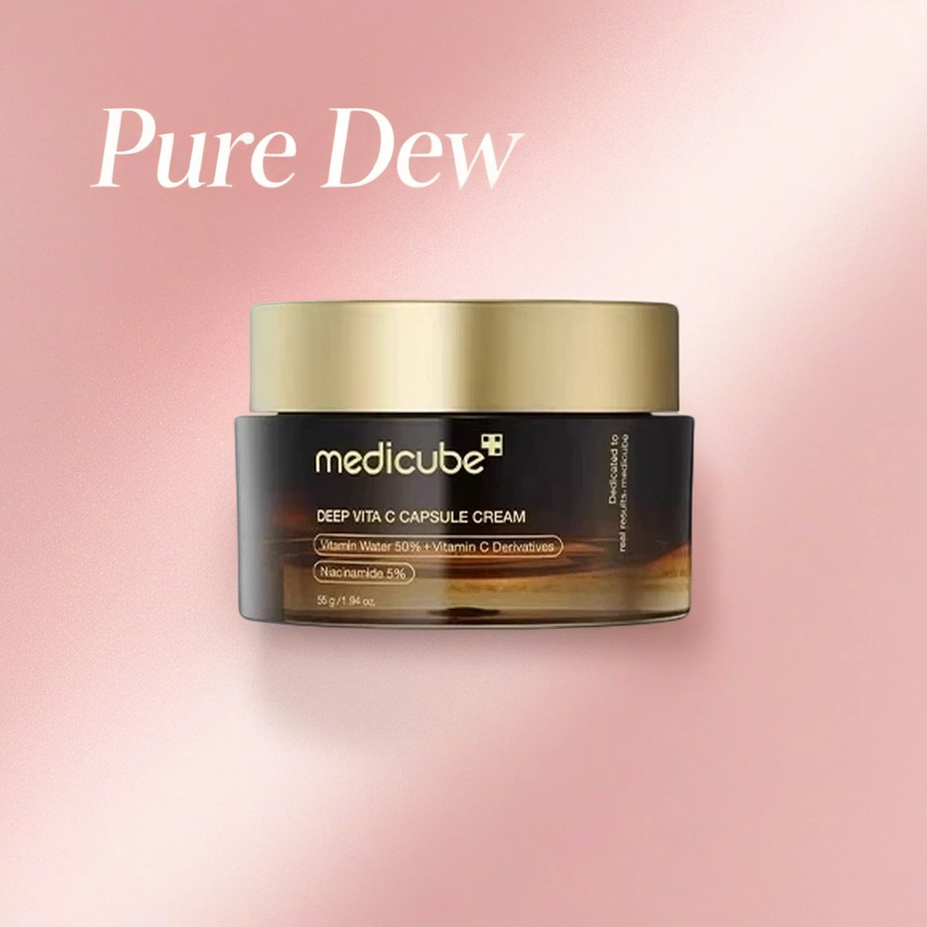 เกาหลี Medicube Deep Vita C Capsule Cream, 5% Niacinamide Brightening Moisturizer, 55g