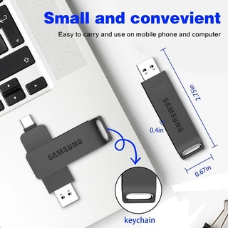 🔥 5 ปี🔥Samsung U Disk 2TB USB3.2 Type-c 4 in 1กันน้ํา ความเร็วสูง แฟลชไดรฟ์ แฟลชไดรฟ์โลหะ flashdrive Pendrive