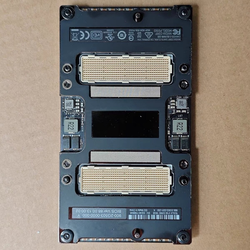 NVIDIA V100 16GB SXM2 TESLA GPU สําหรับคอมพิวเตอร์การเรียนรู้ที่ลึก AI Compute Card