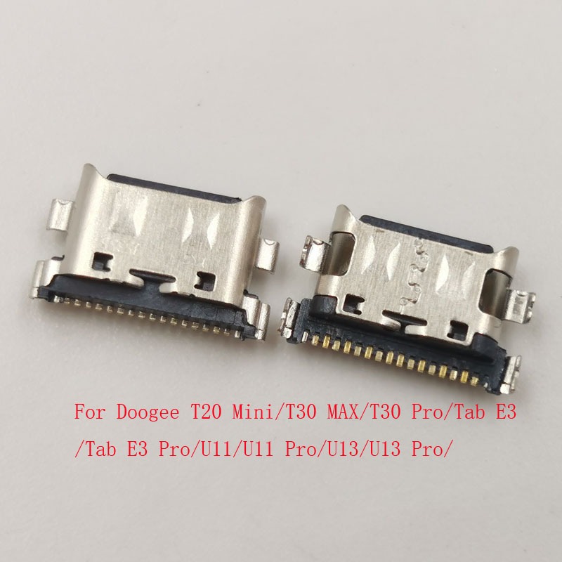 10-30 ชิ้นปลั๊ก USB สําหรับ Doogee T20 Mini T30 MAX Pro Tab E3 U11 U13 ชาร์จประเภท C U13Pro T30Pro U
