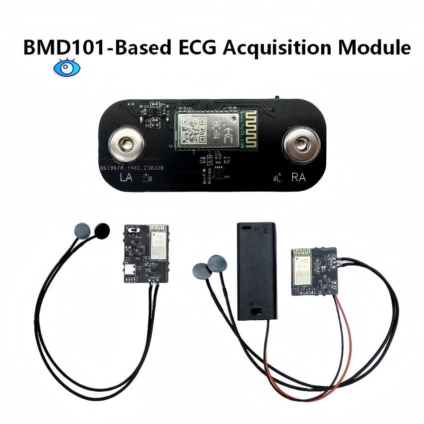 Neurosky BMD101 ECG Acquisition โมดูลคลิกเดียว ECG Heart Rate Collection รองรับ Arduino STM32 Raspbe