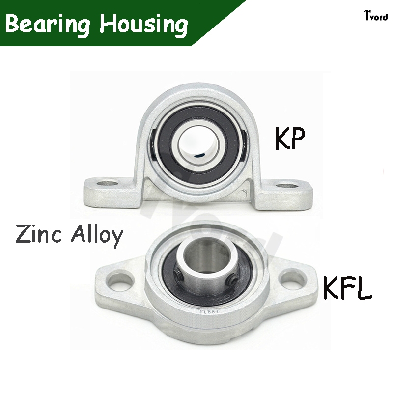 Bore Ball Bearing หมอนบล็อกติดตั้งรองรับสังกะสีอัลลอยด์เส้นผ่านศูนย์กลาง 8 มม.-20 มม.KFL08 KFL000 KF
