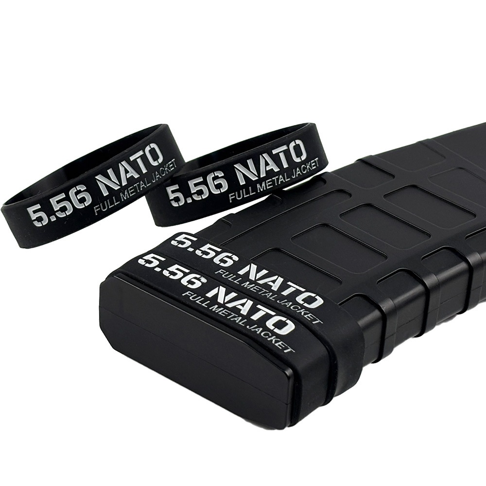 แหวนยางซิลิโคน 5.56 NATO สำหรับเกมสงครามและอุปกรณ์ Outdoor 6 ชิ้น