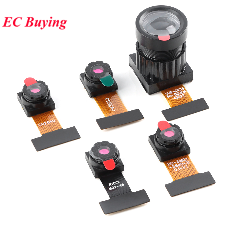 ESP32 OV2640 โมดูลกล้อง GC2640 OV3660 OV5640 CMOS ภาพเซ็นเซอร์ 2 3 5 ล้านพิกเซลมุมกว้างกล้องเลนส์สํา