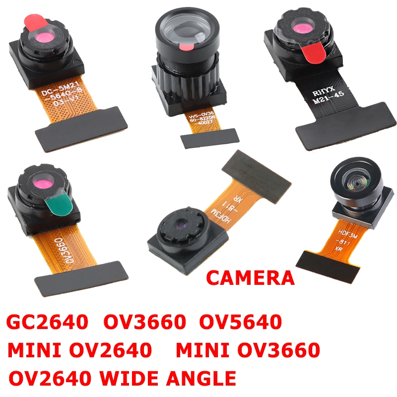 ESP32 OV2640 โมดูลกล้อง GC2640 OV3660 OV5640 CMOS ภาพเซ็นเซอร์ 2 3 ล้านพิกเซลมุมกว้างกล้องเลนส์สําหร