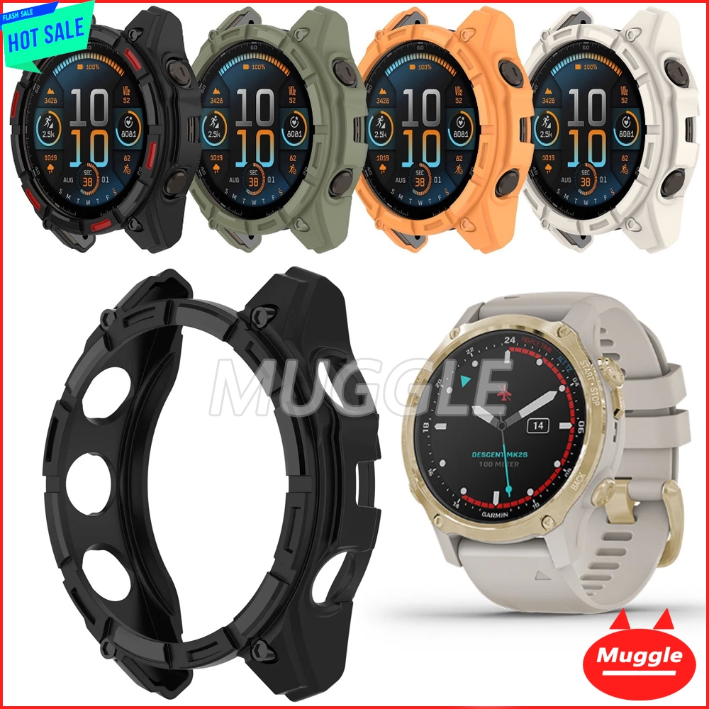 Garmin MK2S 43 มม.ฝาครอบเปลือกแข็ง Descent MK2S 43 มม.MK2S นาฬิกาป้องกันกรณี เคส Garmin MK2S 43 มม.