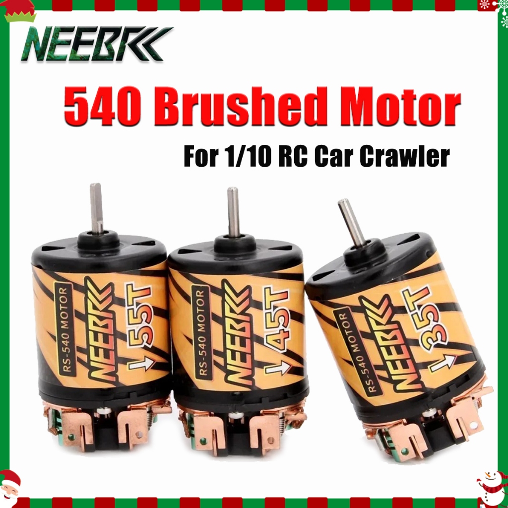 NEEBRC 540 35T 45T 55T 3-Slot แปรงมอเตอร์สําหรับ 1/10 RC รถ Crawler Axial Wltoys Traxxas Tamiya TRX4