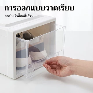 กล่องเก็บรองเท้าลิ้นชักประเภทการจัดการจัดเก็บการจัดจัดเก็บพลาสติกที่ใช้ในครัวเรือน