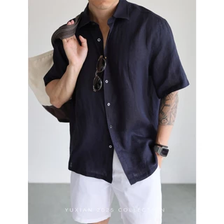 เสื้อแขนสั้นสำหรับผู้ชาย แบบลำลอง เบาสบาย แห้งไว และระบายอากาศได้ดี