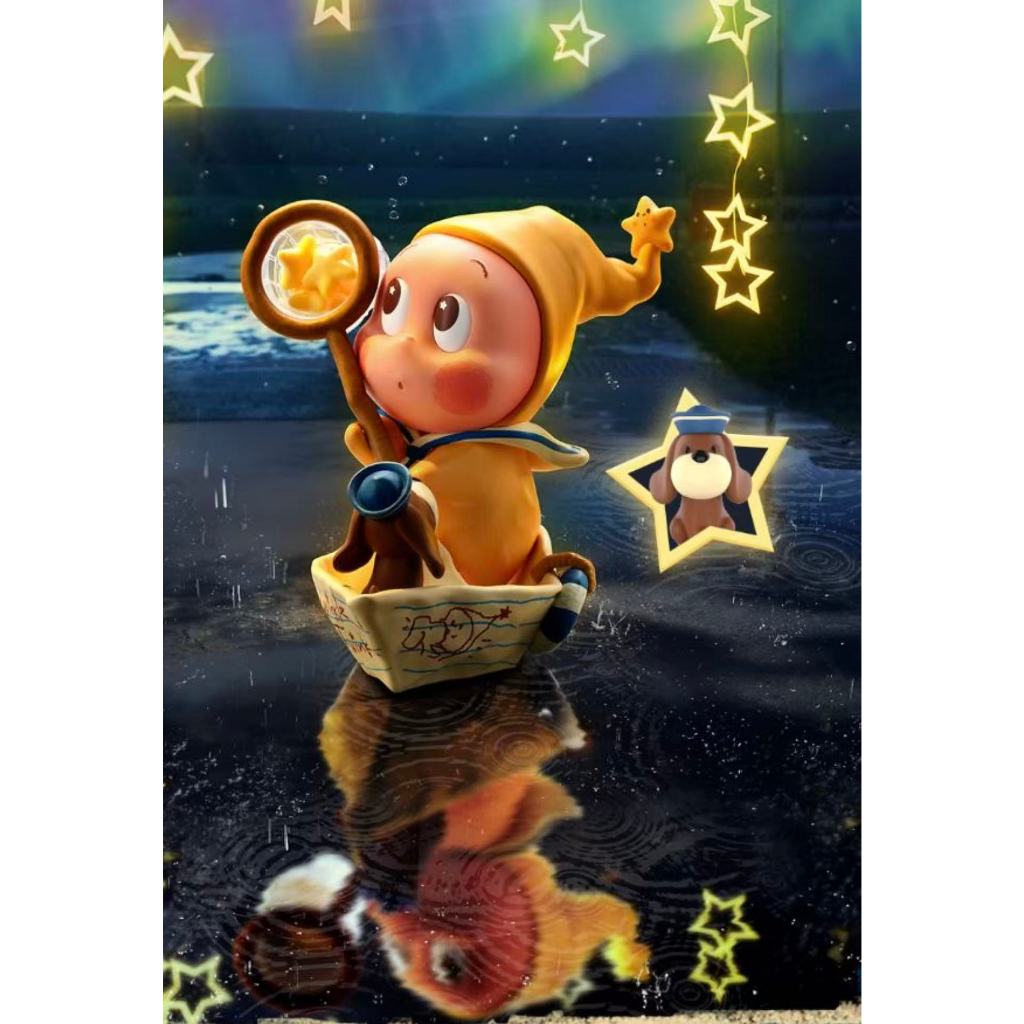 123 Starman Series Mystery Box Starman ของขวัญทํามืออินเทรนด์เล่นตุ๊กตาเครื่องประดับน่ารัก