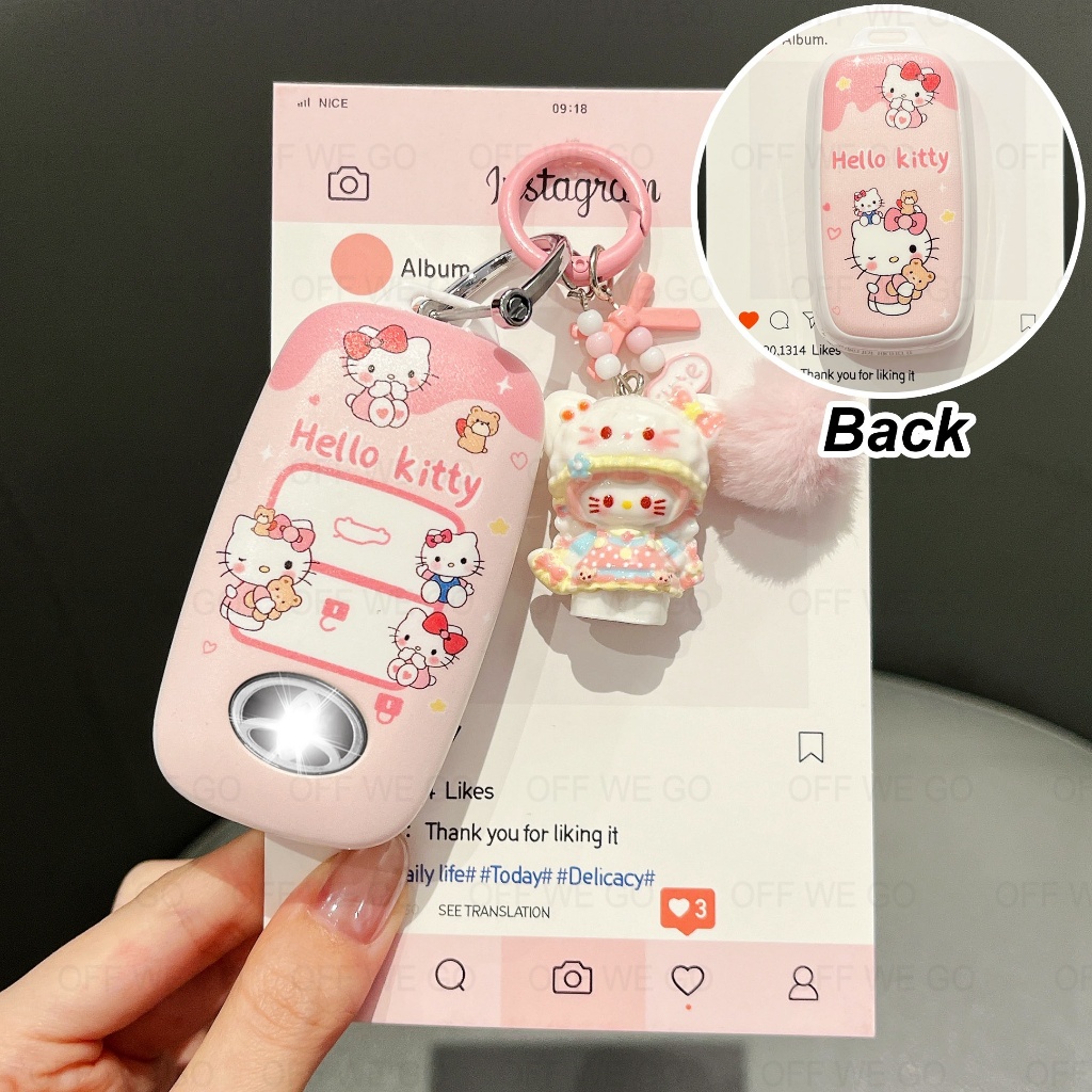 เคสกุญแจรีโมทโตโยต้า Keyless สําหรับ Veloz Raize Yaris Ativ Avanza Vios 2022-2023 – การออกแบบการ์ตูน