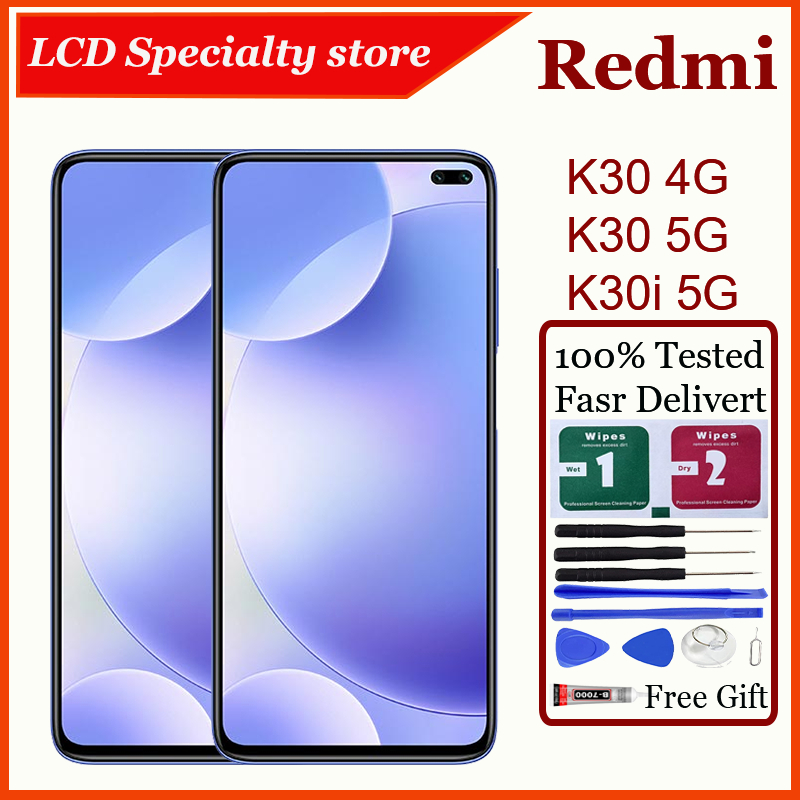 สําหรับ Redmi K30 4G 5G / K30i 5G หน้าจอสัมผัส LCD พร้อมการเปลี่ยนกรอบ