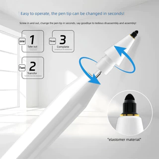เคล็ดลับเปลี่ยนเบาะลมสําหรับ Apple Pencil 2, Pro & USB-C, Silent Writing Anti-Slip ทนต่อการสึกหรอ Nib สําหรับ iPad ปากกาสไตลัส