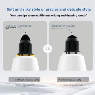 เคล็ดลับเปลี่ยนเบาะลมสําหรับ Apple Pencil 2, Pro & USB-C, Silent Writing Anti-Slip ทนต่อการสึกหรอ Nib สําหรับ iPad ปากกาสไตลัส