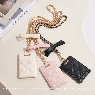 SeaGloca กระเป๋าคลิปหนีบแบบมีหลายช่องสำหรับผู้หญิง ดีไซน์ลายโซลิด 00002