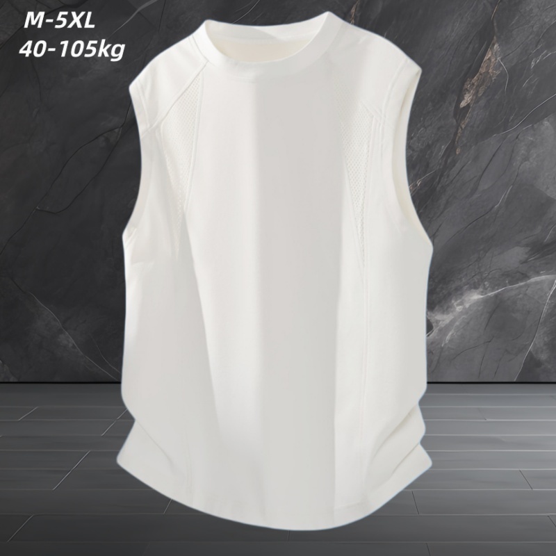 เสื้อกั๊กแขนกุดผู้ชาย สำหรับคนที่มีน้ำหนักระหว่าง 40-105 กก., สวมใส่สบายและระบายอากาศได้ดี ในฤดูร้อน