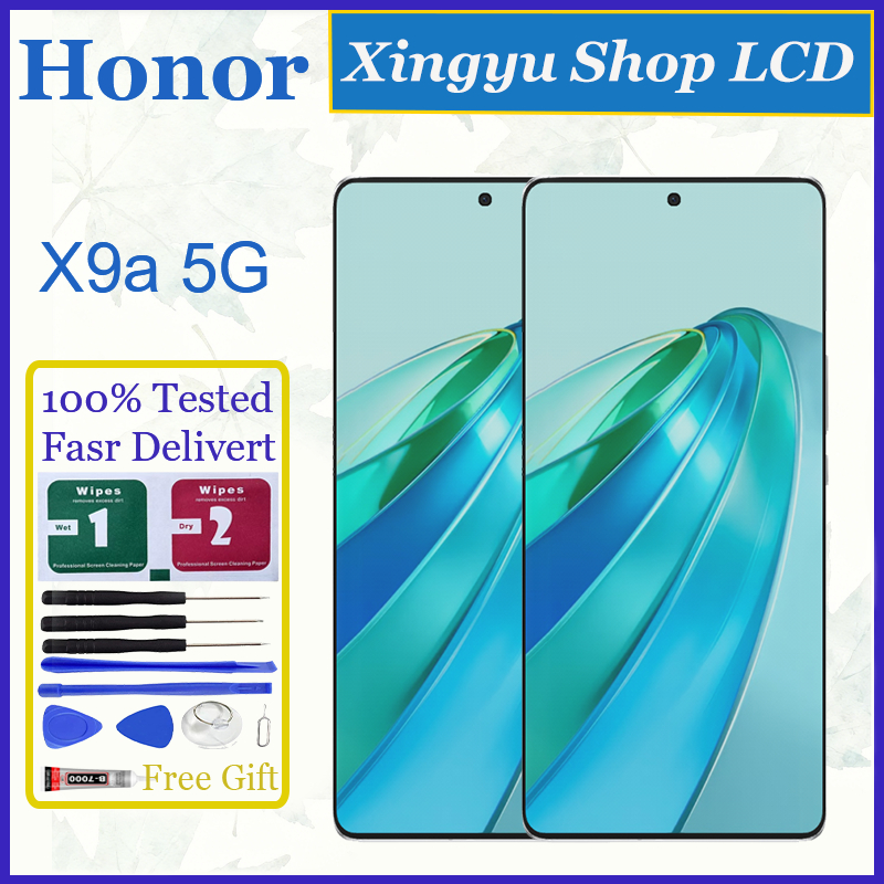 อะไหล่หน้าจอสัมผัสดิจิทัล LCD สําหรับ Huawei Honor X9a RMO-NX1