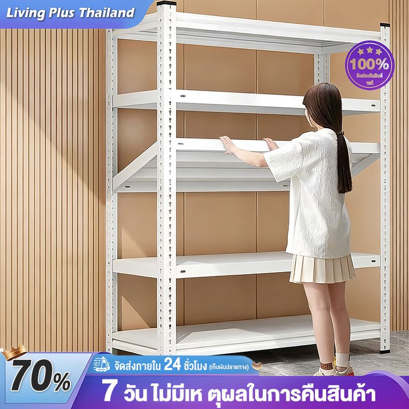 ชั้นวางของ ชั้นวางเหล็กทั้งหมด 5/4/3ชั้น ชั้นวางของในครัว สแตนเลส ไม้รับน้ำหน 800kg ได้อย่างอิสระ shelf